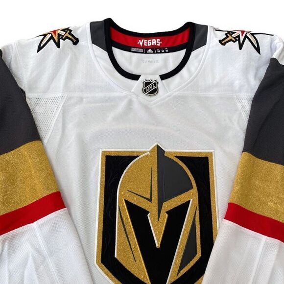 Adidas Las Vegas Golden Knight Away White Authentic Jersey Mens size 52/ Large - Picture 4 of 14